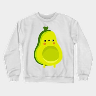 cute kawaii avocado Crewneck Sweatshirt